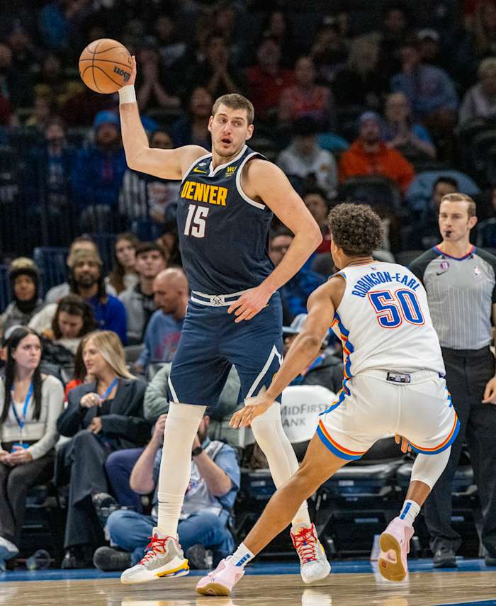 This season, only one player, Jokić, has posted up more than five times per game.